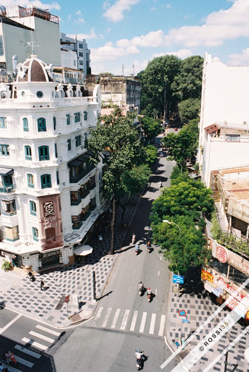 Saigon street from above